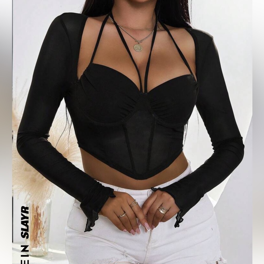Long sleeve crop top Medium - Picture 1 of 2